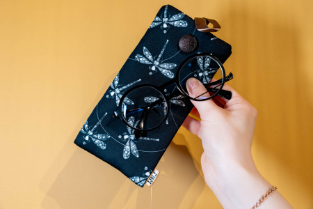 Чехол для очков с застежкой («Стрекоза»)