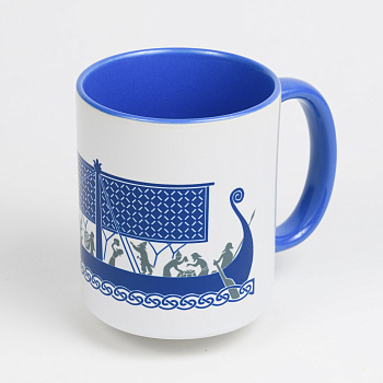 Кружка "Драккар" сине-белая (ИП Аксенов Н.А.)