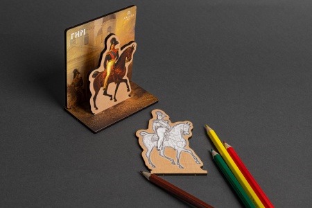 Объемная открытка «Николай I с цесаревичем Александром Николаевичем»