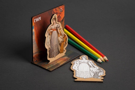 Объемная открытка «Портрет императрицы Александры Федоровны в коронационном облачении»