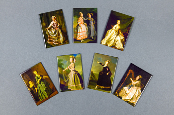 Магнитная открытка Шедевры Русского музея"Смолянки"Д.Левицкого(СП МИНИМАКС ООО)(35) 