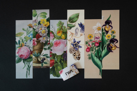 Набор закладок "Цветы"