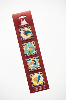 Набор магнитных закладок (птицы 4 шт.) (ООО" СПМинимакс")