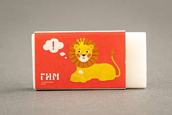 Ластик Лев красный(ООО ЭйБиЭс)