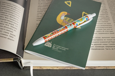 Ручка шариковая с узором "Птички" Ручка шариковая с узором "Птички"